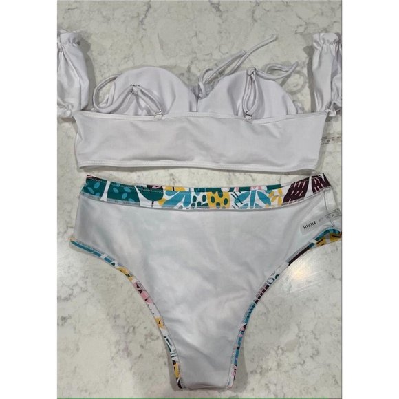 Shein Off The Shoulder Tropical Print Bikini Swims - Picture 5 of 6